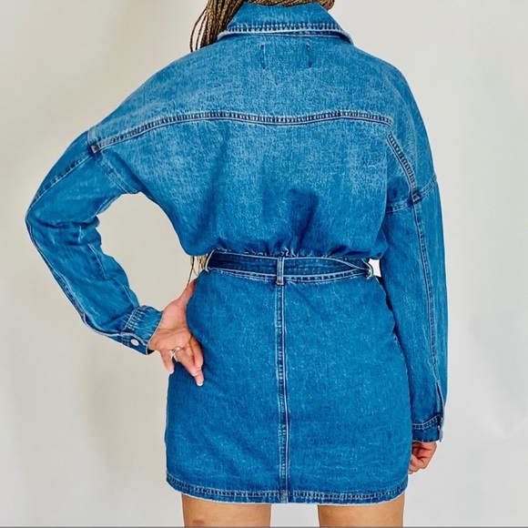 Signature8 Denim Western Mini Dress Size Large - Picture 7 of 7